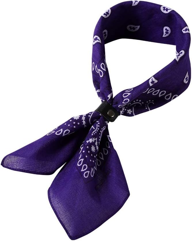 la ceida Store Cotton Bandanas for Men & Women Paisley Cowboy Bandana Handkerchiefs for Hair 22x22 - Image 4